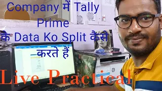 How to Split Company Data in Tally Prime ! Tally Prime Me Company ke Data ko Split Kaise Karte hai