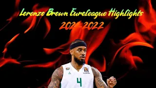 2021-2022  Lorenzo Brown Welcome To Maccbi Tel Aviv Euroleague Eighlights