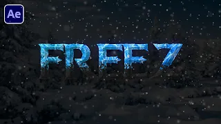 Freez Text Effect In After Effects | Typography Tutorial (No Plugin Required)