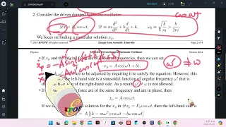 2024 ESA22H Driven Damped Harmonic Oscillator