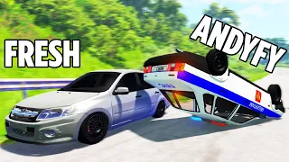 BeamNG COPS & ROBBERS ONLINE - МЕНТЫ В ДЖУНГЛЯХ ГОНЯТ ЗА АВТОБУСОМ НАБИТЫМ ЛЮДЬМИ!