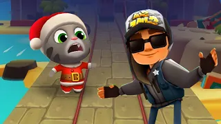 GO! GO! GO! TALKING TOM GOLD RUN NEW LOST CITY SIDE WORLD VS SUBWAY SURFERS 2020 #2