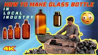 Manufacturing Process Glass Bottle In Local Industries || Mass Productions