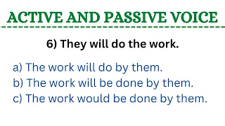 Active and Passive Voice - Quiz | Can you score 12/12 ?