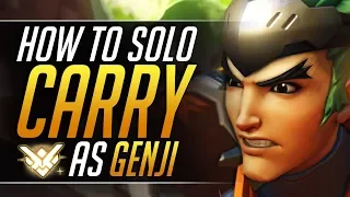 How to MASTER GENJI - Pro Tips to SOLO CARRY and RANK UP FAST | Overwatch DPS Guide (Grandmaster)