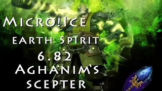 Micro!Ice Earth Spirit 6.82 (+Aghanim's Scepter) Dota 2 Gameplay (№3)