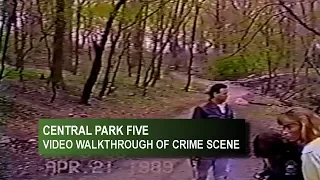 CENTRAL PARK FIVE - POLICE VIDEO OF CRIME SCENE