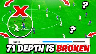 Why EVERY TOP PLAYER is using 71 DEPTH in EAFC 24...😱✅ (INSANE Tactic)