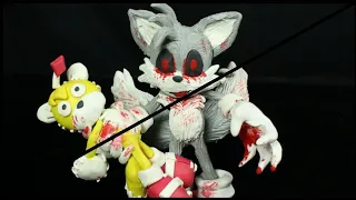 Como hacer a tails doll y tails.exe de plastilina(how to do tails creppy)