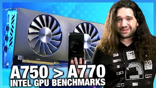 Intel Arc A750 Limited Edition GPU Review & Benchmarks vs. AMD RX 6600, A770, & More