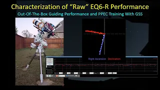 Skywatcher EQ6-R Initial Guiding Performance and PPEC Training