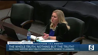 New emails raise more questions about truthfulness of health commissioner's testimony