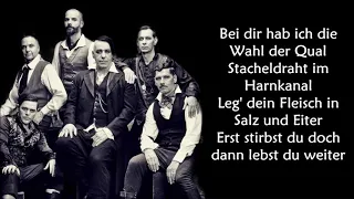 Rammstein - Ich tu die weh LYRICS ||Ohnonie (HQ)