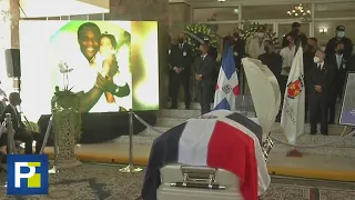 Bandera de República Dominicana y una solemne ceremonia: homenajes en funeral de Johnny Ventura