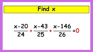 🔴Nice Algebra Math Simplification | Mathematics Olympiad | Find the Value Of X