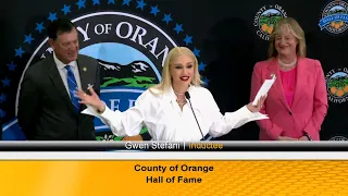 Gwen Stefani inducted into the County of Orange Hall Of Fame, Januari 2024