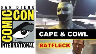 Comic Con 2014 - Ben Affleck Batman Suit CAPE & COWL : Beyond The Trailer