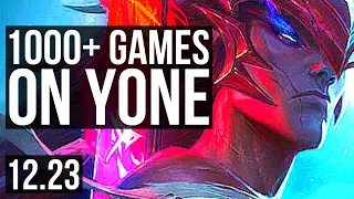 YONE vs EKKO (MID) | 7/0/4, 1000+ games, Godlike | KR Master | 12.23