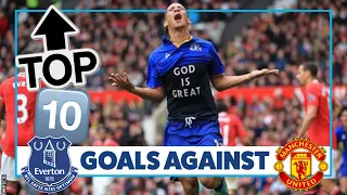 LATE STRIKES + SCREAMERS! | TOP 10 GOALS AGAINST MAN UNITED