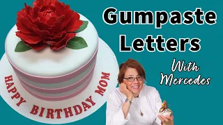 Gumpaste Letters