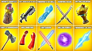 Evolution of All Fortnite Mythic Weapons & Items (Chpater 1 Season 4 - Chapter 5 Season 2)