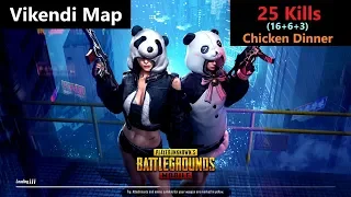 [Hindi] PUBG Mobile | "25 Kills" In Vikendi Map Amazing Winner Winner Chicken Dinner