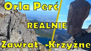 Orla Perć - Zawrat-Krzyżne - najtrudniejszy szlak Tatr Wysokich