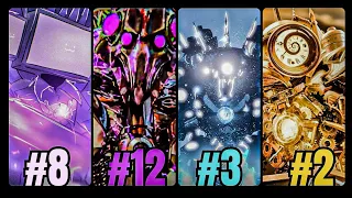 Ranking The TOP STRONGEST TITANS In The Entire Skibidi FANDOM!