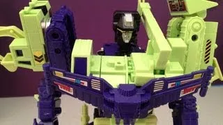 TRANSFORMERS DEVASTATOR - G1 CONSTRUCTICONS VIDEO TOY REVIEW