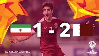 IRAN vs QATAR: AFC U23 Championship 2016 (Group Stage)