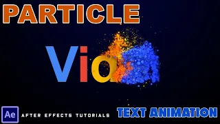 simple particle logo animation after effects | Particle Text Animation after effects tutorial