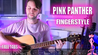 Pink Panther  (Theme Song) 4K | Fingerstyle + Free tabs