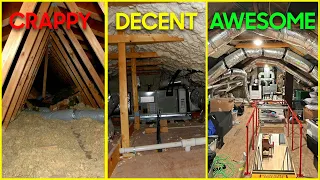 CRAPPY ATTICS are Standard in America! Here’s how to BUILD - DECENT or AWESOME