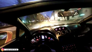 Lamborghini Gallardo Bi Turbo stage 3+ POV brutal exhaust in TUNNEL