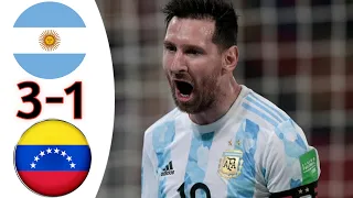 Argentina vs Venezuela 3-1 Extended Highlights & All Goals 2021