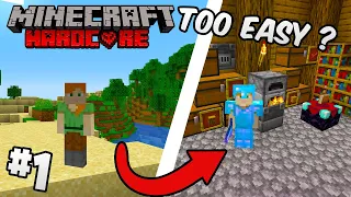 Minecraft too EASY? Full DIAMOND Armor in 10 Min | Minecraft Hardcore 1.19 Ep.1