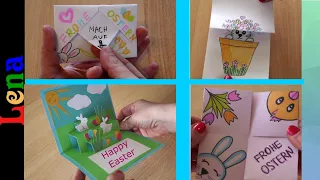 4 Easter cards🐰Pop up Überraschungskarte Endlose Osterkarte basteln🐰 origami letter Neverending card