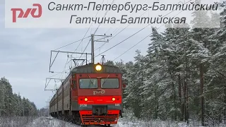 Электропоезд ЭТ2М  -  046 "Санкт-Петербург (Балтийский)   - Гатчина-Балтийская".