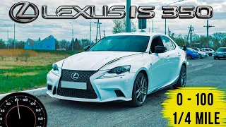 Lexus IS 350 V6 3.5 306 Hp, AT | Drag Test | Acceleration 0-100 km/h |