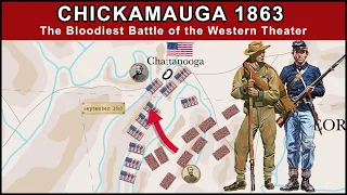 The Battle of Chickamauga 1863  | Animated Battle | (Campaign Part 1)