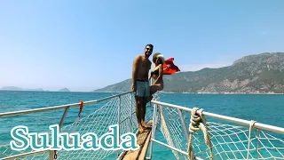 Suluada VLOG- Adrasan Suluada Tekne Turu (MALDİVLERİ Aratmayan SU!)