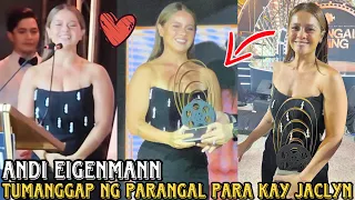 UPDATE: ANDI EIGENMANN NAGING EMOTIONAL MATAPOS TUMANGGAP NG PARANGAL PARA KAY NANAY JACLYN JOSE 😭