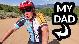 TRAINING TO RACE A MTB AT AGE 76 (my dad's first race in a decade)