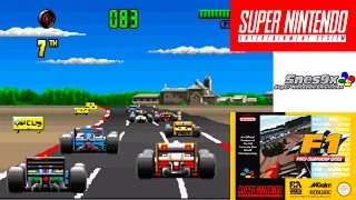 F1 World Championship Edition (1995) Super Nintendo Entertainment System (SNES) Gameplay HD (Snes9x)