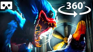 360° HUGGY IS EVEN SCARIER! Poppy Playtime: Chapter 1 REMASTERED in VR!  Full Game