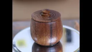 Turning a Miniature Lidded Container with Sam Angelo