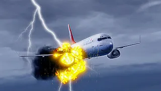 Boeing 737 Emergency Landing After a Lightning Strike - GTA 5 Short movie