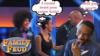 All-Time Funniest Celebrity Family Feud Moments With Steve Harvey Reaction !