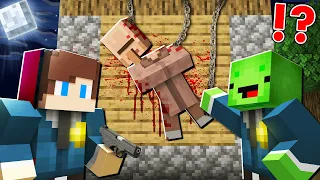 Mikey and JJ POLICE MAN are INVESTIGATING The BRUTAL MURDER of a VILLAGER ! - (Maizen)