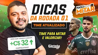 CARTOLA FC 2024 - DICAS RODADA 1 - TIME PARA MITAR E VALORIZAR.